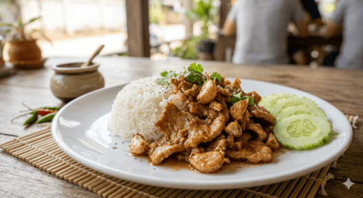 ข้าวหมูกระเทียม