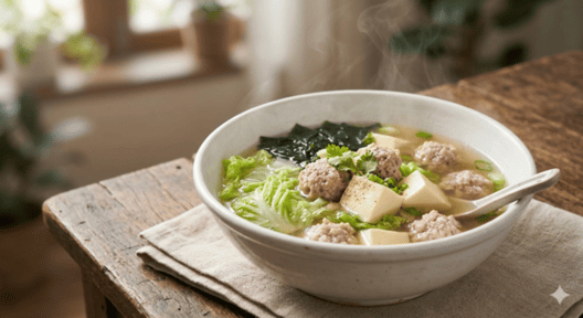 แกงจืดเต้าหู้หมูสับ