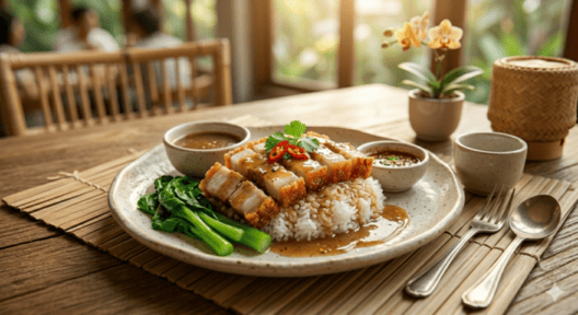 ข้าวหมูกรอบ