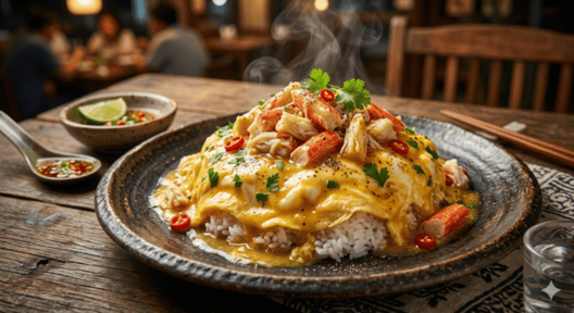 ข้าวไข่ข้นปูอัด