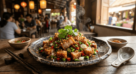 หมูกรอบคั่วพริกเกลือ