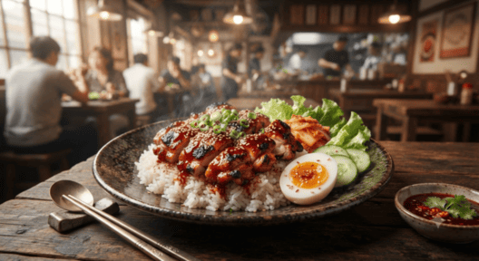 ข้าวไก่ย่างเกาหลี