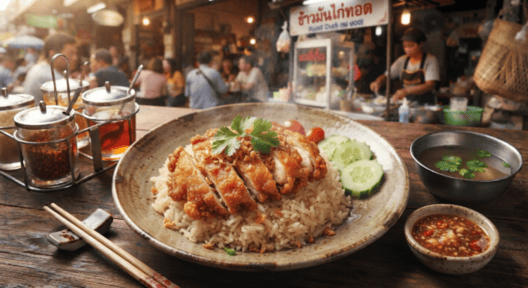 ข้าวมันไก่ทอด