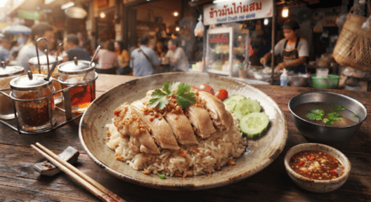 ข้าวมันไก่ผสม
